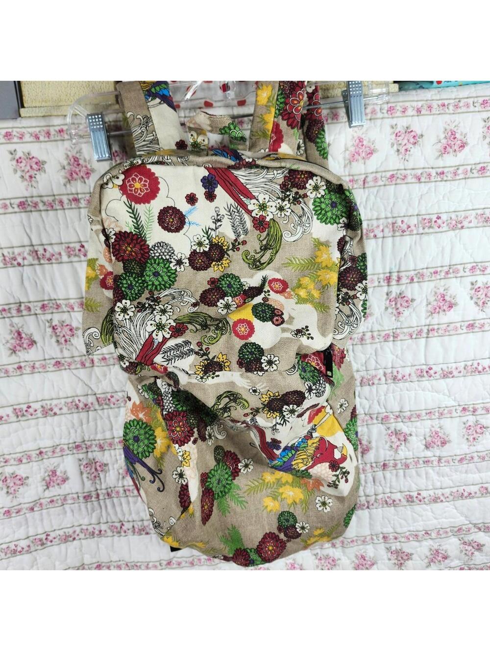 Floral Print Backpack Travel Daypack Lightweight Bookbag School‎ Bag